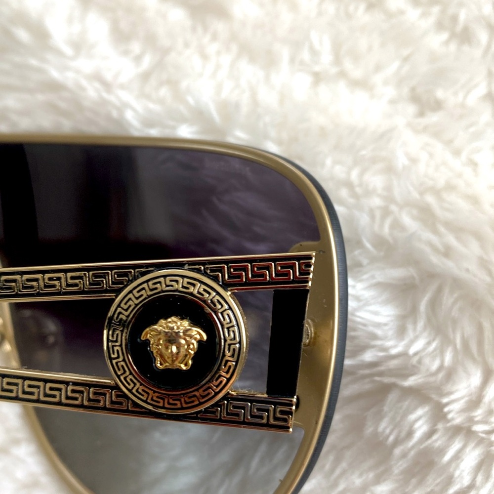 Versace wrap sunglasses with Medusa logos